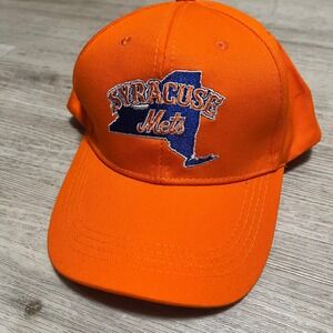 Syracuse Mets Baseball Cap Orange‎ New York Minor League Hat MILB Snapback